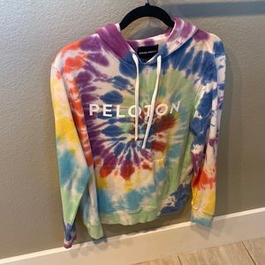 NWT Peloton spiritual gangster tie dye pride hoodie sweatshirt size small